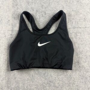 Nike Dri-Fit Swoosh Sports Bra Women's size Small Black